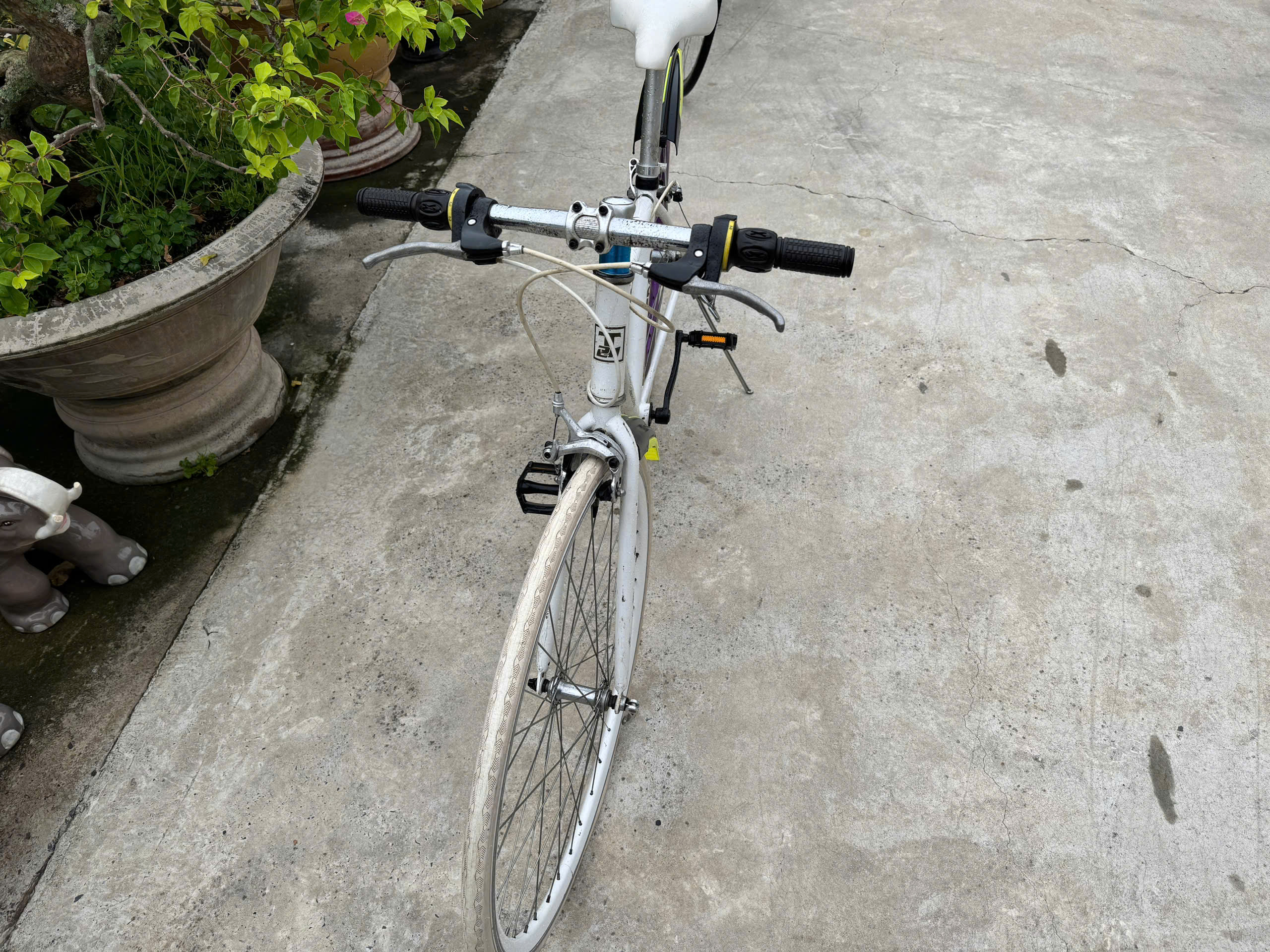 Xe đạp thể thao nhập Nhật - Trắng Líp lớn 4 Xe đạp thể thao nhập Nhật - Trắng Líp lớn - Ảnh 4