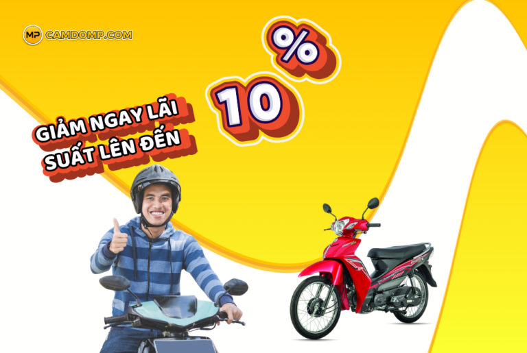 Cầm xe máy Cần Thơ lấy trong ngày